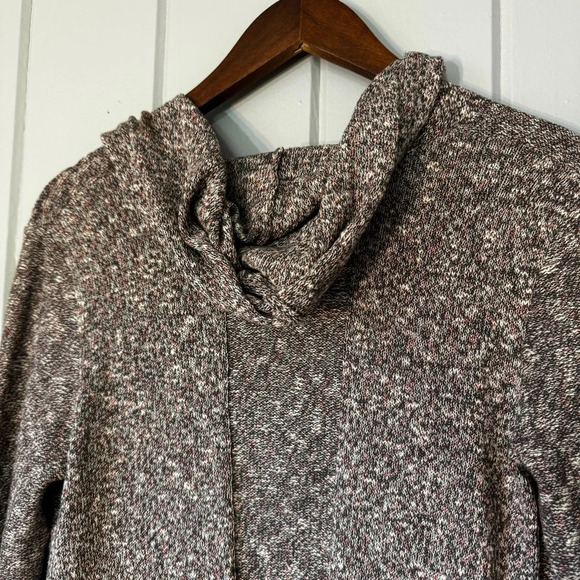 Lilla P Marled Slub Hooded Open Front Cardigan Size XS - Picture 12 of 12